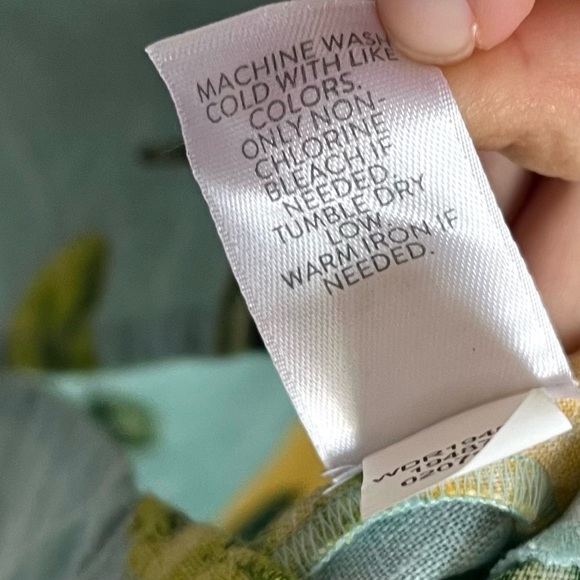 J.Jill Love Linen Shift Dress Sz XL Lemon Print V Neck Beach Resort Vacation EUC - Picture 9 of 16